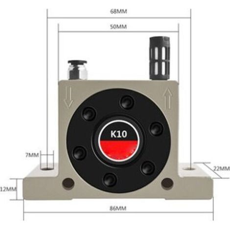 Industrieller Pneumatischer Vibrator Typ K Serie Luftturbinenoszillator