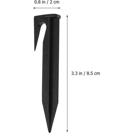 8,5 Cm Lange Kunststoff-zeltnägel, 50er-packung, Leichte Und Robuste Campingnägel, Gartennägel Und Markisenbefestigungen, Outdoor-camping, Wandern Und Gartenarbeit