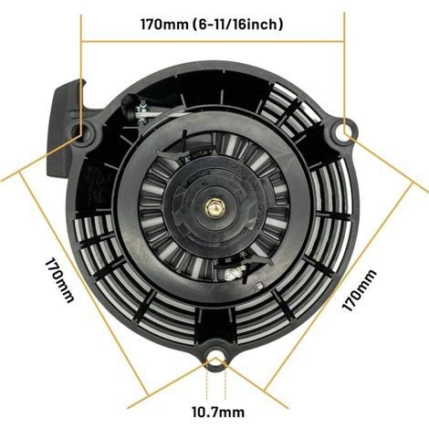Seilzugstarter Für Honda Gcv135, Gcv160, Gcv190, 28400-z0l-v20za, Schwarzer Starter Für Gcv 160 Rasenmäher