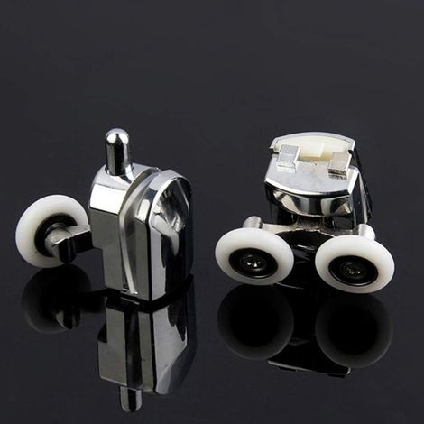 Set Mit 8 Duschkabinenrollen Aus Zinklegierung, 23 Mm