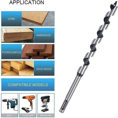 Metallbohrer Für Bohrmaschinen, Spiralbohrer Für Holzbearbeitung, 8-teiliges Sds-plus-holzbearbeitungsbohrer-set, Carbon