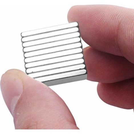 Seltenerdmagnete, Super-rechteck-neodym-magnete, Kühlschrank, Heimwerken, Küche, Kellerbau - 20 X 10 X 2 Mm (40 Stück)