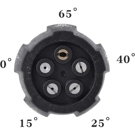 Rotierende Turbinendüse (3600 Psi), Hochdruck-rotationsdüse, 1/4-zoll-hochdruckreinigungsdüse, 5-in-1-mehrfach-schnellanschlussdüse Für Die Autowaschreinigung