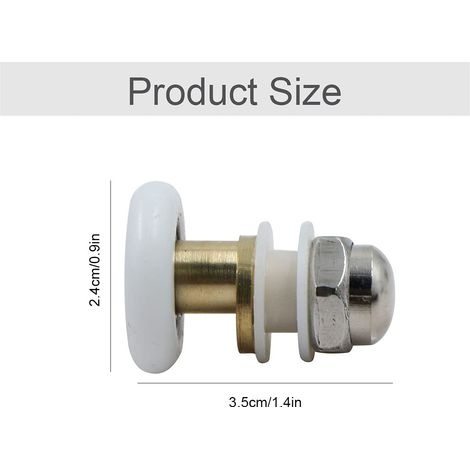 Duschkabinen-rollen – Duschrollen Für Schiebetüren, Messing, 4 Stück, 23 Mm