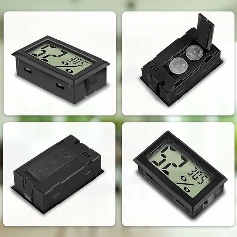 Mini-digital-lcd-thermometer-hygrometer Temperatur Luftfeuchtigkeit -50-70℃ 10%-99% Rh Thermometer Tragbares Thermo-hygrometer-indikator Für Büro Küche Humidore Inkubatoren Reptilien (3 Stück - A)