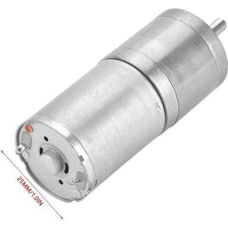 25ga-370 25mm Dc 12v Mikrogetriebemotor, Langsam Laufender Metallgetriebemotor Für Elektronische Schlösser (5 U/min)
