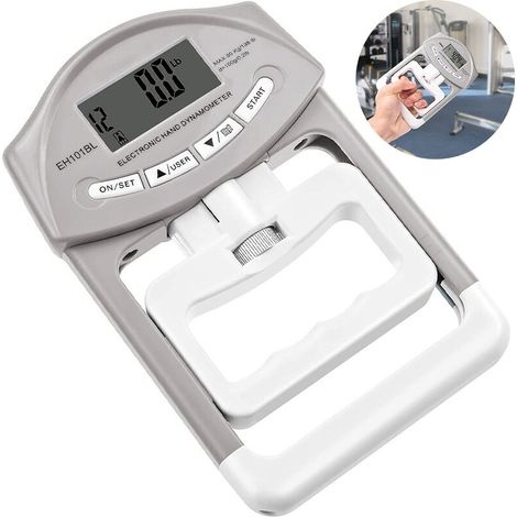 Digitales Handdynamometer, Automatisches Griffkraftmessgerät, Elektronisches Griffkraftmessgerät, Grau