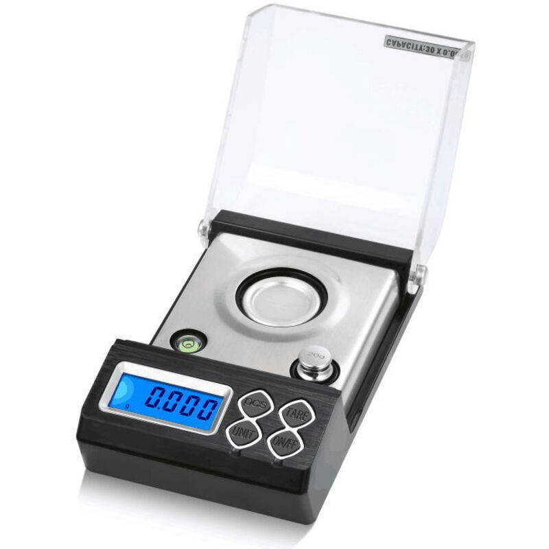 Präzisionswaage 20 G/0,001 G, Milligrammwaage, Taschen-schmuckwaage Mit Kalibrierclip Und Wiegeplattform