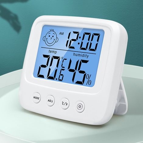 Innentemperatur- Und Feuchtigkeitssensor, Digitales Lcd-display, Praktisches Thermometer, Hygrometer, Messgerät, Berührungslos