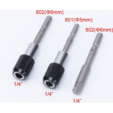 3-teiliges Set 801 802 1/4-zoll-magnet-sechskantschraubendreher, Schnellwechsel-bithalter