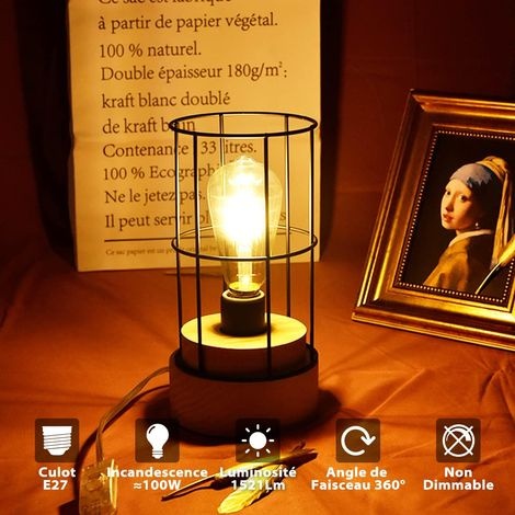 4-w-edison-led-glühbirne E27, Warmweiß (2700 K), Vintage-retro-glühbirne, Nicht Dimmbar, 64 X 145 Mm, 4er-pack