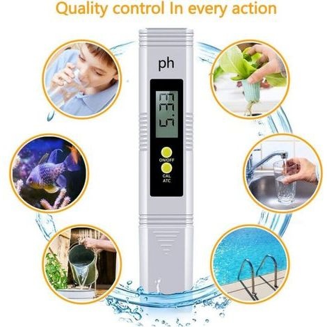 Elektronisches Ph-meter Mit Lcd-bildschirm Zur Ph-wert-bestimmung In Schwimmbädern, Pools Und Spas. Messbereich: 0 Bis 14 Ph. Geeignet Für Aquarien, Schwimmbäder Und Hydrokulturen.
