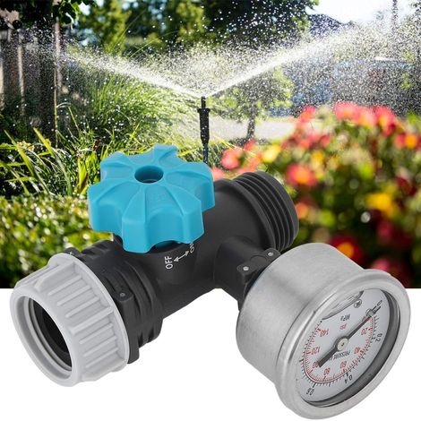 Einstellbares Wasserdruckminderungsventil Mit Manometer, Druckmesser Und Regler