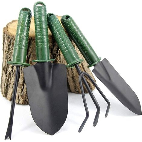 4-teiliges Gartenwerkzeug-set Aus Edelstahl, Rostbeständiges Garten-set Für Blumentöpfe Und Pflanzgefäße
