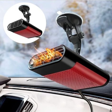 Auto-entfroster, Windschutzscheiben-entfeuchter, 12-v-autoheizung, 360° Drehbar, 150-w-tragbarer Autoventilator Mit Saugnapfhalterung