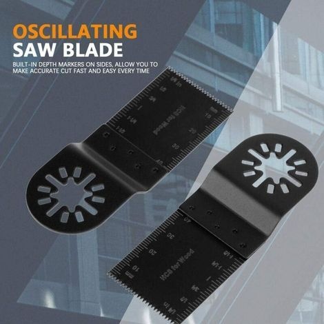 Multifunktions-sägeblatt-set, 20 Universelle 34-mm-oszillationssägeblätter Mit Integrierten Schnittmarkierungen