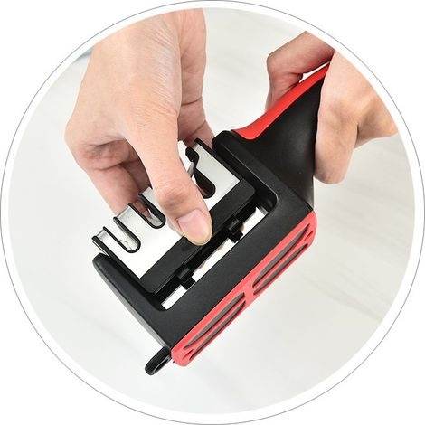 Professioneller Messerschärfer, 4-in-1 Küchenschärfer Mit Rutschfester Basis, Messerschärfer Für Küchenmesser Und Scheren