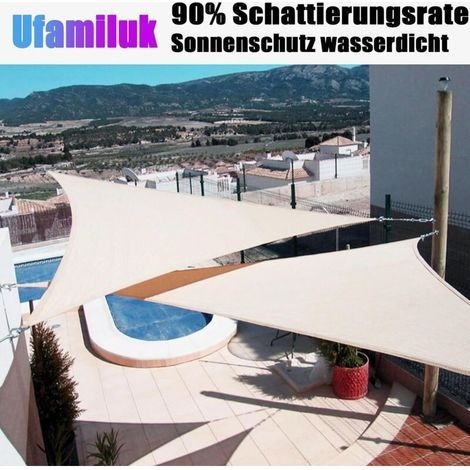Sonnensegel 2x2,5m, Wasserdicht, 95% Uv-beständig, Wetterfest, Für Terrasse, Garten, Pool, Garten, Außenbereich, Anthrazit, Rechteckig