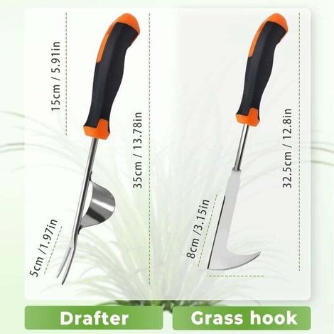 Handlicher Unkrautstecher Aus Edelstahl, Löwenzahnschneider, Unkrautmesser, Wurzelzieher, Gartenwerkzeug, Gartenschaber Mit Griff