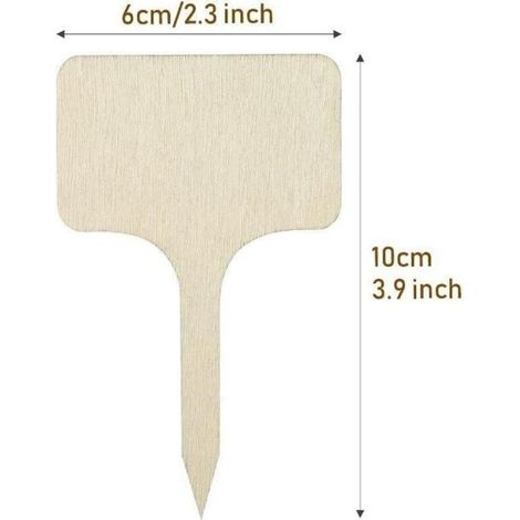 30 T-förmige Pflanzenetiketten Aus Holz, Gartenetiketten, Baumschulpflanzenstecker, Geeignet Für Gewächshäuser Im Freien, Blumensamen, Kräuter Und Setzlinge