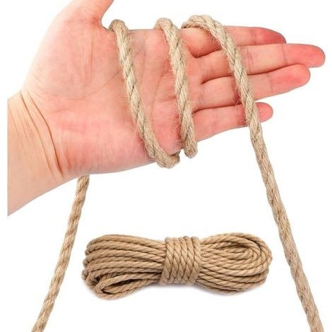14 Mm X 15 M Juteseil – Starke Naturfaser Für Gartenarbeit, Heimwerken, Dekoration, Verpackung Und Camping – Robustes Paketseil – Juteband