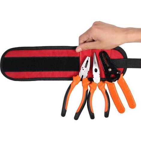 Magnetisches Armband Aus Polyester, Reparaturwerkzeug, Tragbare Werkzeugtasche Für Elektriker, Werkzeuggürtel