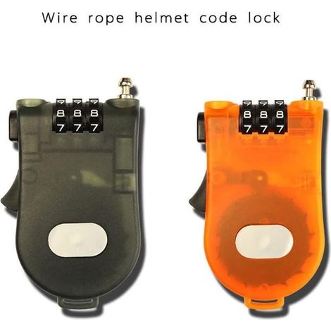 Einziehbares Zahlenschloss Mit 39-zoll-kabel Für Gepäck Und Fahrrad - Blau (schwarz)