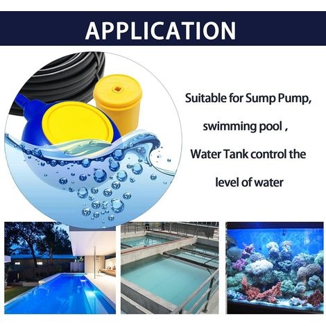 Schwimmerschalter Mit 3 M Kabel, Ip68 Flüssigkeitsstandregler Zum Befüllen Oder Entleeren Von Wassertanks, 12 V/24 V/220 V, Wasserstandregler Für Tauchpumpen