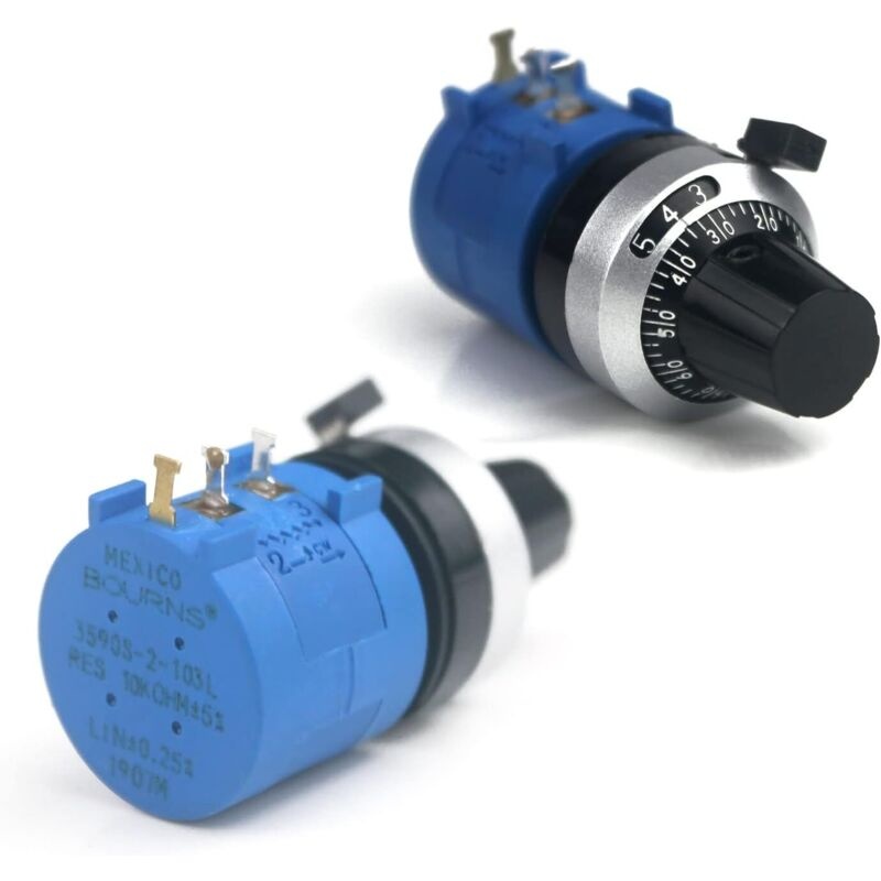 3590s-2-103l 10 Kω, 10 Umdrehungen, Präzisions-drehpotentiometer Mit Drahtwicklung, Einstellbarer Widerstand, Zählknopf