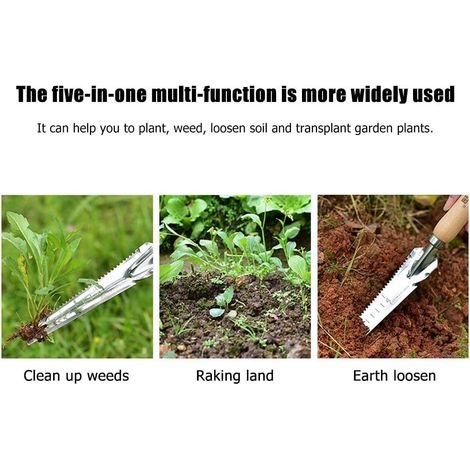 Gartengeräte - Unkrautstecher, Gartenschaufeln - Gartengeräte Und Zubehör - Braune Multifunktionale Metallschaufel