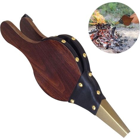 Blasebalg Aus Holz Für Holzkohlegrills Und Campingöfen Im Freien