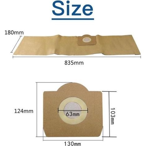 Kärcher Wd3 Premium Staubsaugerbeutel, 10er-packung, Gerade Beutel, Mit Folgenden Eigenschaften: Beutel