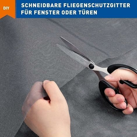 Rouleau Moustiquaire Fenêtre 120 X 300 Cm Tissu Fibre De Verre Réglable Résistant Gris