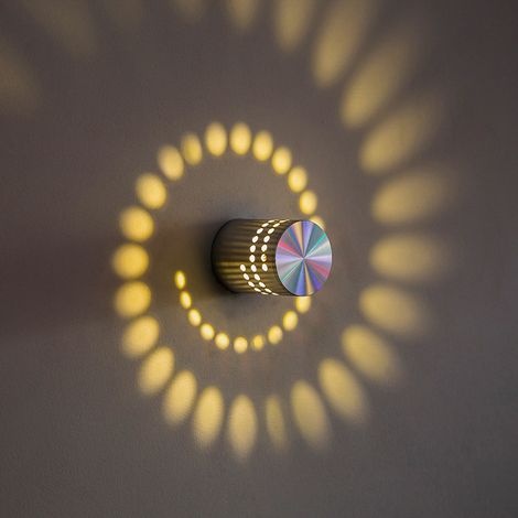 Spiralförmige Led-wandleuchte Mit Fernbedienung, Dekorative Innenbeleuchtung, Ideal Für Partys