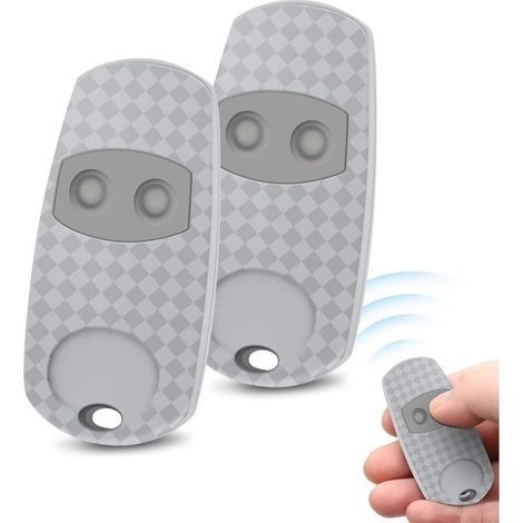 2er-pack Fernbedienungen (433,92 Mhz) Für Top 432ev / 432na / 432ee, 2-kanal-fernbedienung, Grau