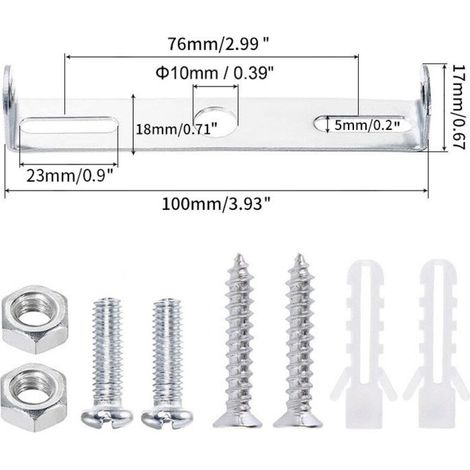 4-teiliges Deckenleuchten-montageset Mit Aufhängeplatte Für 100-mm-deckenleuchten, Geeignet Für Heim- Und Bürodeckenleuchten