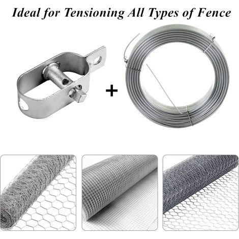 20er-packung Stacheldrahtspanner, 120 Mm Länge, Stahlverstärkung, Verzinkte Und Beschichtete Verbinder, Geomet-drahtspanner-set