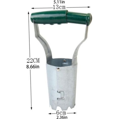 Gartenschaufel-werkzeuge, Hand-zwiebelpflanzer-werkzeug, Grasbagger-werkzeug, Grasspieß Mit Tiefenmarkierung Zum En Und Pflanzen Im Garten