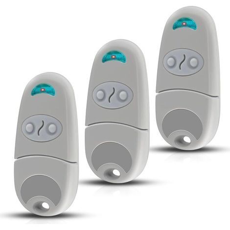 433,92 Mhz Torfernbedienung – Kompatibel Mit T0p432na – 2 Kanäle, 3 Fernbedienungen – Für Automatische Garagentore Und Einfahrtstore