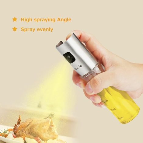 Öl- Und Essigsprüher, 2-teiliges Set (100 Ml), Inklusive Reinigungsbürste, Trichter Und Grillbürste. Geeignet Zum Kochen, Backen, Grillen Und Für Die Küche.
