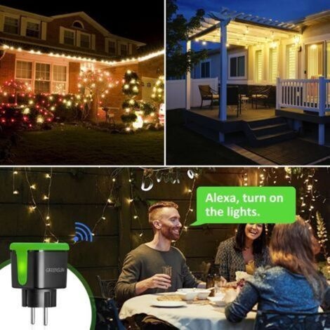 Wasserdichter, Intelligenter Außenstecker – Alexa-kompatibel – Programmierbar Über Smart Life – Material: Pc + Silikon – Für Feuchte Außenbereiche