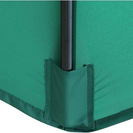 Ersatzbezug Für Sonnenschirm - 6 Streben - 2 M/2,7 M/3 M - Wasserdicht - Uv-beständig - Ersatzstoff (2,7 M / 8,9 Fuß, Grün)