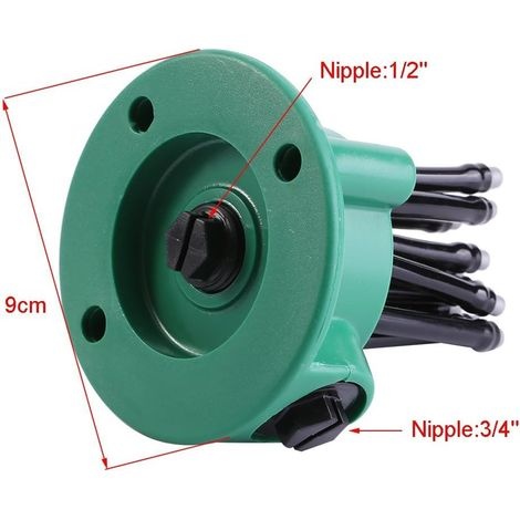 2 Stück 360° Rasensprenger, Verstellbares Gartenbewässerungssystem Für Blumen, Kräuter Und Pflanzen