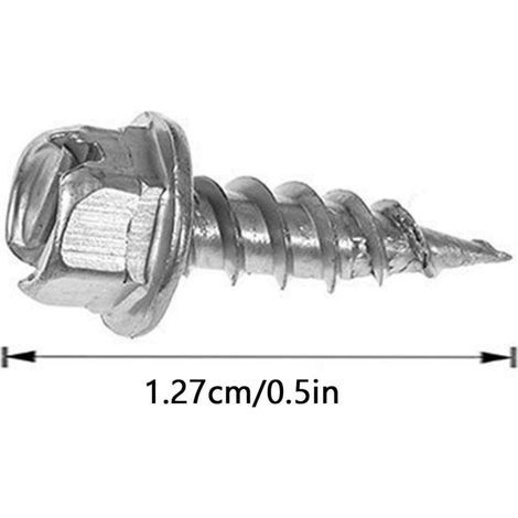 Dachrinnenschrauben, Kurze Dachrinnenschrauben, 100-teiliges Gewindeschrauben-set – Rostfreies Dachrinnenschutzzubehör Für Aluminium-entwässerungsgräben