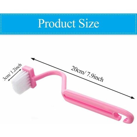 3-teiliges Set V-förmiger Toilettenbürsten, Gebogene Kunststoff-reinigungsbürsten Für Toilette, Küche, Waschbecken Und Badezimmer