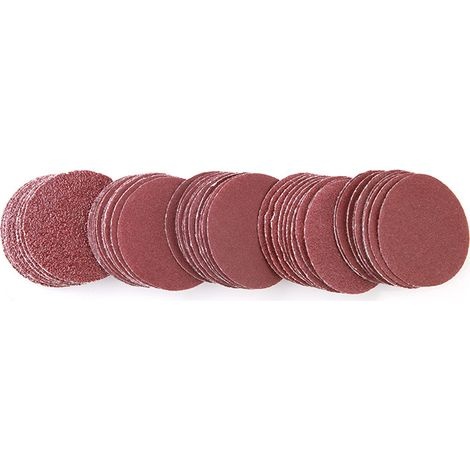2-zoll-schleifscheiben (50 Mm), Rundes Schleifpapier, Körnung 60-180, Klettverschluss, Schleifpolierwerkzeug
