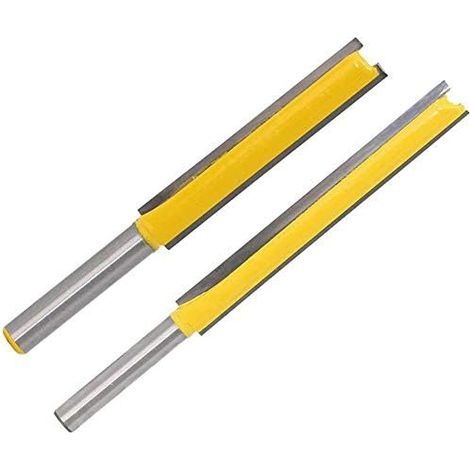 Set Mit 2 Bündig Abschließenden Fräsern, 6,35 Mm, Extra Lange Hartmetallfräser, 50 Mm Und 76 Mm Holzfräserblätter