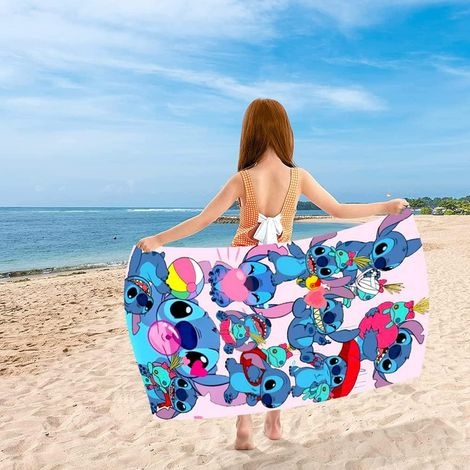 Schnelltrocknendes Mikrofaser-strandtuch, Bedrucktes Handtuch, Sandabweisendes Handtuch, Super Saugfähiges Handtuch Für Fitness, Yoga Und Sauna, 150 X 75 Cm