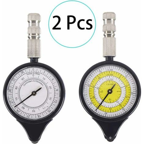 2 Stück Multifunktionskompass Mit Kurvenmesser, Entfernungsmesser, Opisometer, Kurvenmesser Und Distanzrechner Für Wandern, Camping Und Outdoor-survival