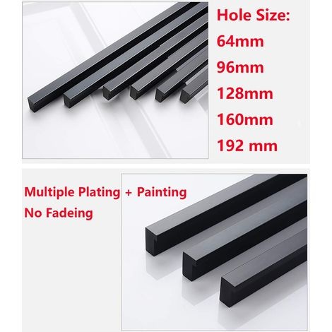 Möbelknöpfe Und -griffe, 2 X 90° L-förmige Türknöpfe Für Schubladen Und Schränke, 192 Mm, Aluminium